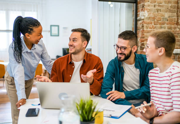 istock Young multi-ethnic businesspeople working together 2083895589