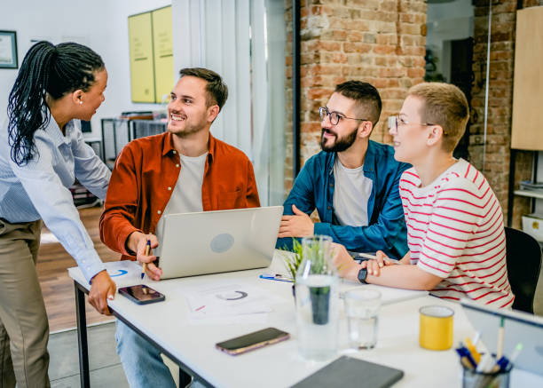 istock Young multi-ethnic businesspeople working together 2083899414