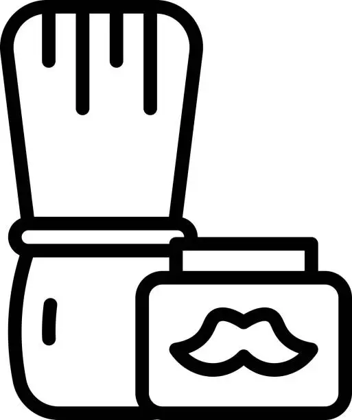 Vector illustration of Brush icon. barber brush icon