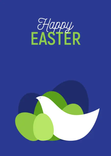 Vector illustration of Easter greeting card