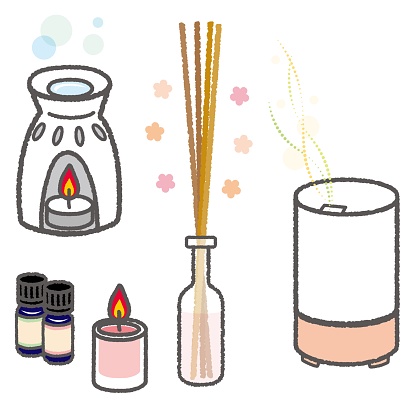 Illustrations of various aroma tools