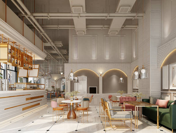 istock 3d render of coffee shop restaurant bakery interior 2084077152