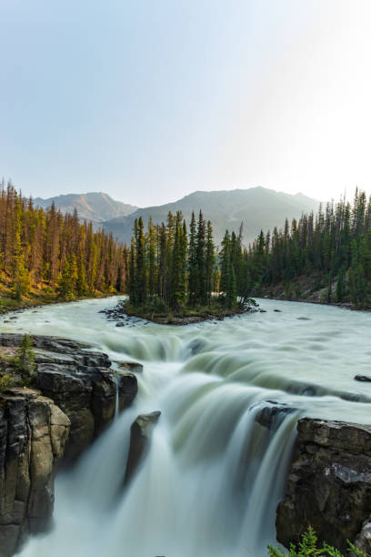 istock Sunwapta Falls in Canadian Rockies along the Icefields Parkway 2084078193