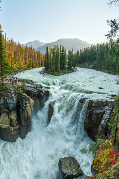 istock Sunwapta Falls in Canadian Rockies along the Icefields Parkway 2084096245