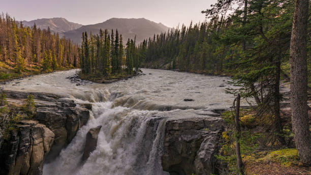 istock Sunwapta Falls in Canadian Rockies along the Icefields Parkway 2084099395