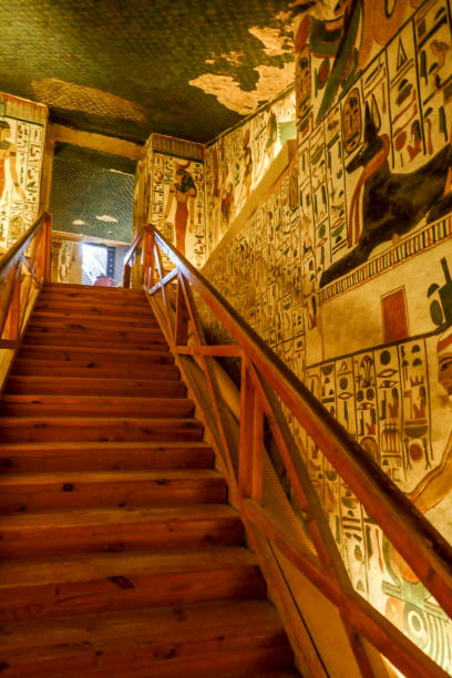 istock Wooden stairs inside Nefertari's tomb 2084129867