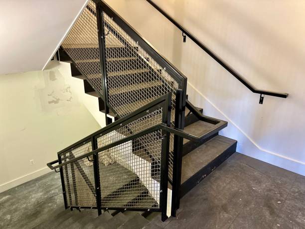 istock Metal and Wood Staircase 2084155700