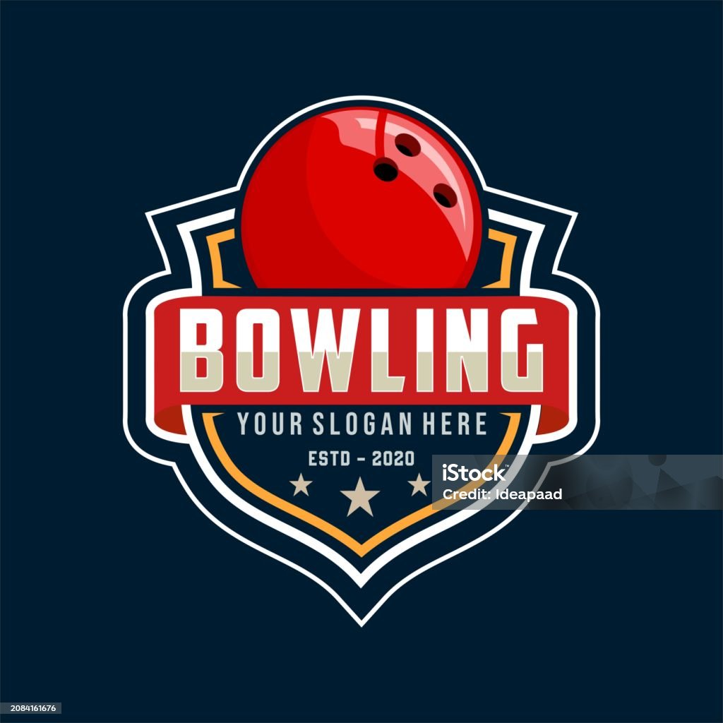 Professional Bowling Club Badge Logo Design Stock Illustration ...