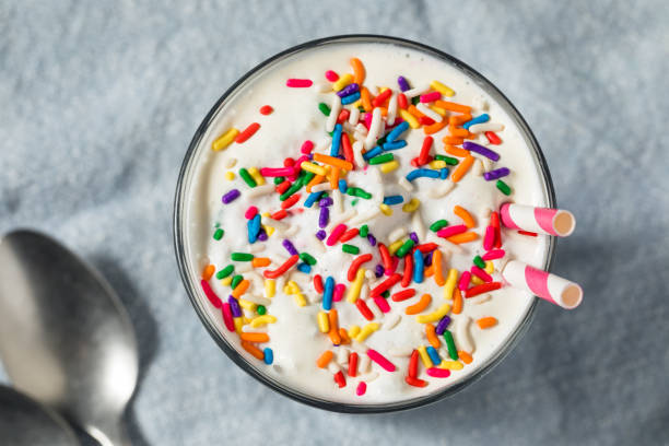 istock Frozen Homemade Funfetti Cake Batter Milkshake 2084173090