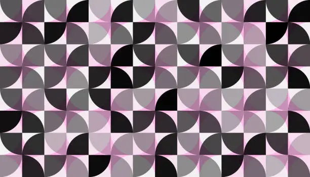 Vector illustration of Seamless abstract pink shapes pattern