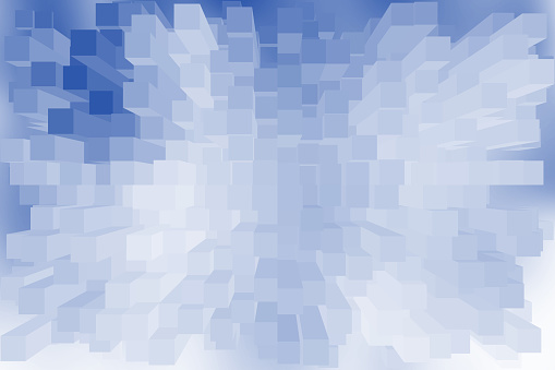 Abstract blocks background in blue colors