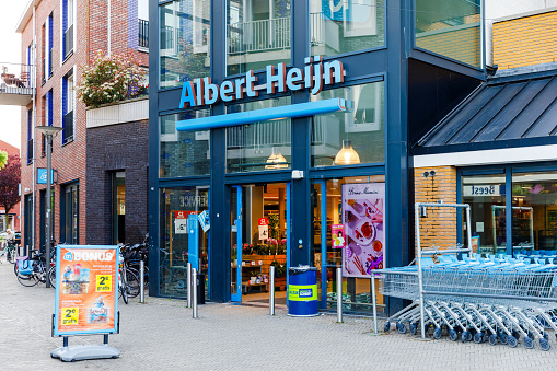 Amersfoort, Netherlands - May 13th, 2023; Supermarket Albert Heijn in the Netherlands