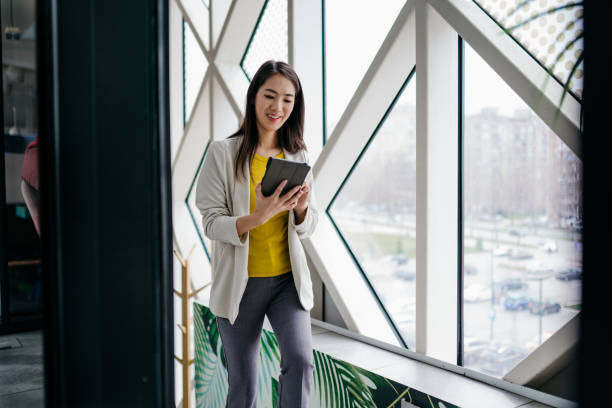 istock Young businesswoman on the move 2084609713