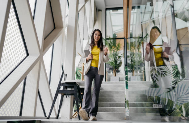 istock Young businesswoman on the move 2084612319