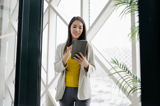 istock Young businesswoman on the move 2084612320