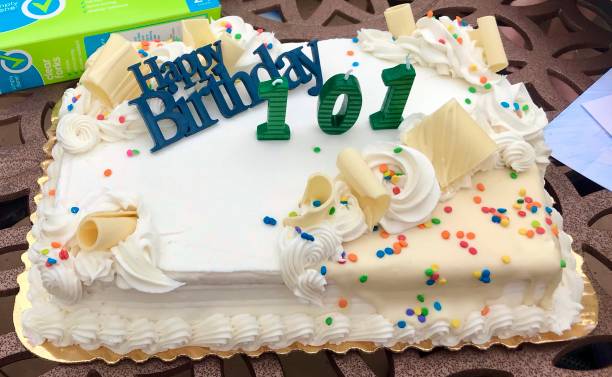 istock Cake to celebrate 101st birthday 2084617078