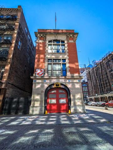 New York, NY - Febraury 19 2024:  Ghostbusters firehouse in New York