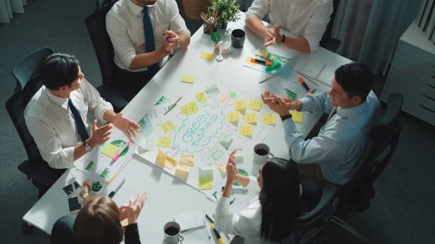 istock Professional smart business team discuss about using clean energy. Alimentation. 2084764032