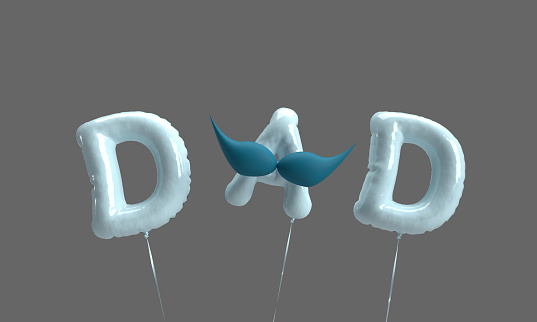 Father day dad man male person people human father's day child love June May month lifestyle son funny enjoy lifestyle greeting parent dad necktie summer invitation daugther boy together.3d render