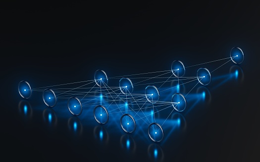 Machine Learning Nodes Animation Neural Network Nodes Deep Learning Artificial Intelligence Machine ...