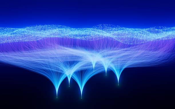 nodos de redes neuronales aprendizaje profundo inteligencia artificial modelo de aprendizaje automático - sinapsis fotografías e imágenes de stock