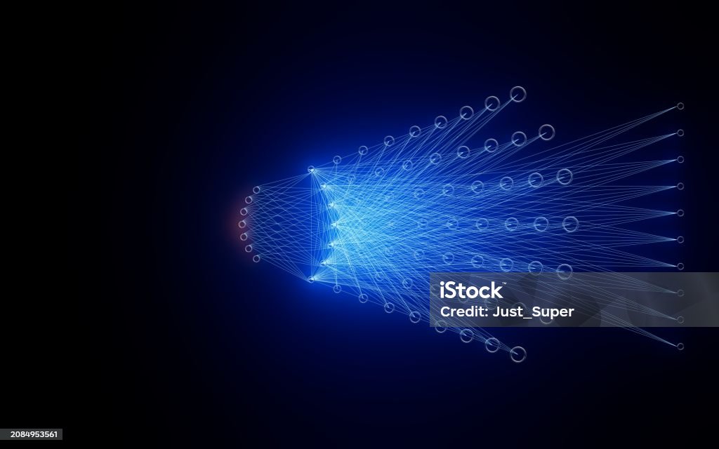 Foto Deep Learning Foto de Neural Network Nodes Deep Learning Artificial Intelligence ...