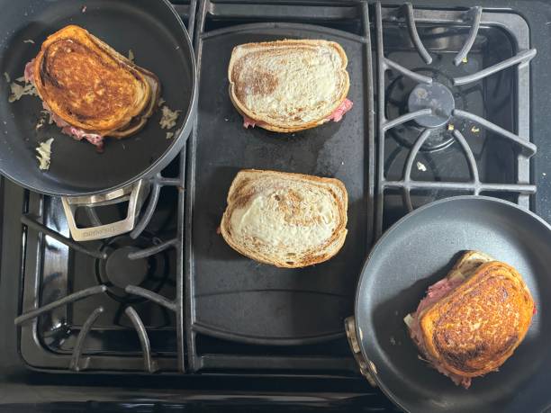 istock Grilling Reuben sandwiches 2085000744