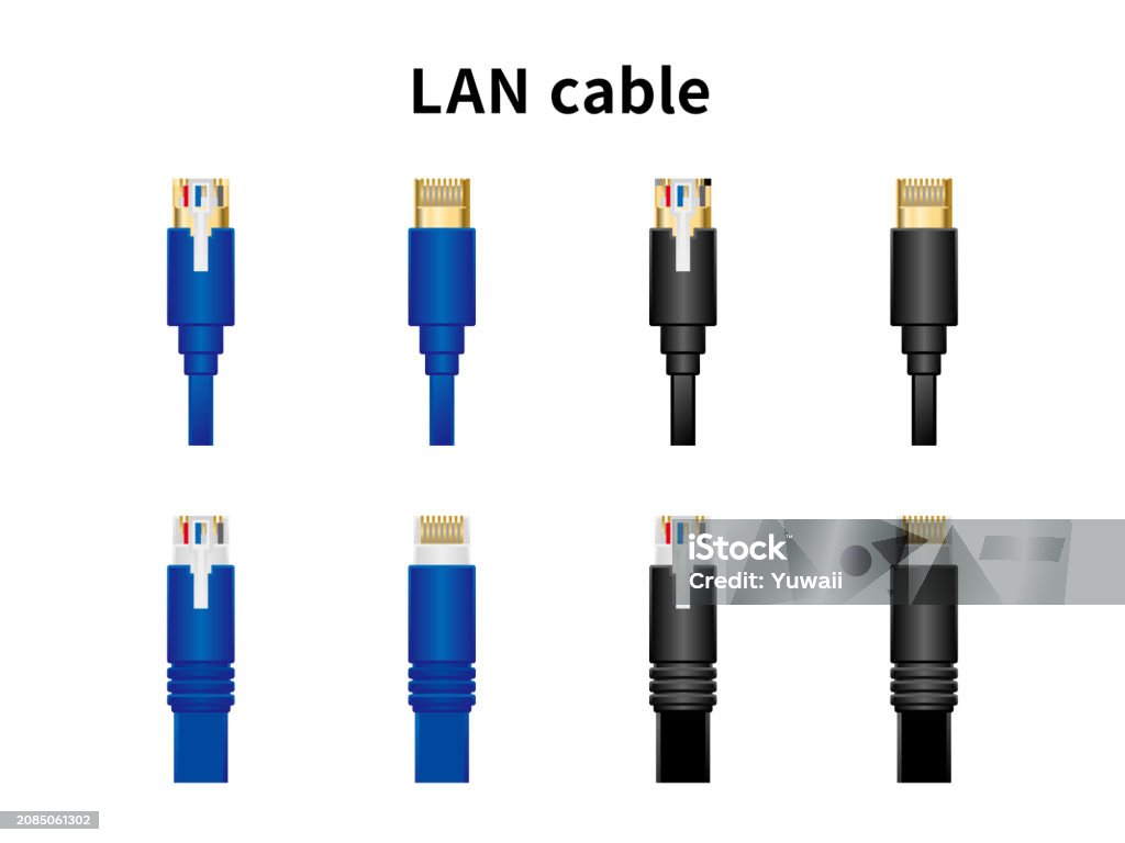 Lan Cable Example Lan Cable Stock Illustration - Download Image Now - Cable, Clip Art ...