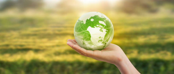 istock Globe ,earth in human hand, holding. Earth image provided by Nasa 2085071200