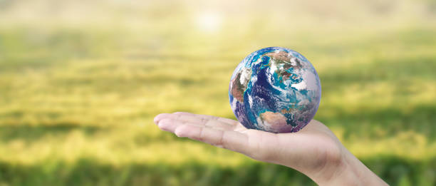 istock Globe ,earth in human hand, holding. Earth image provided by Nasa 2085071203
