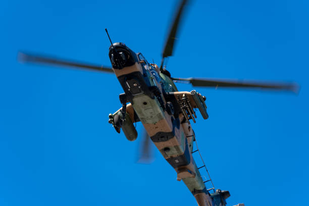 istock Military flypast on ANZAC Day in Darwin, Australia. 2085114064