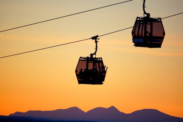 istock Mountain Cable Car at Idre mountin, Sweden 2085191785
