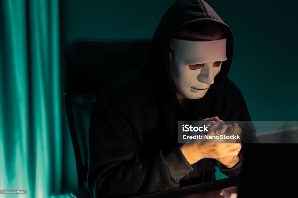Insecure Using Mask White Criminal Anonymous Mask Installing Coding Password Encryption ...