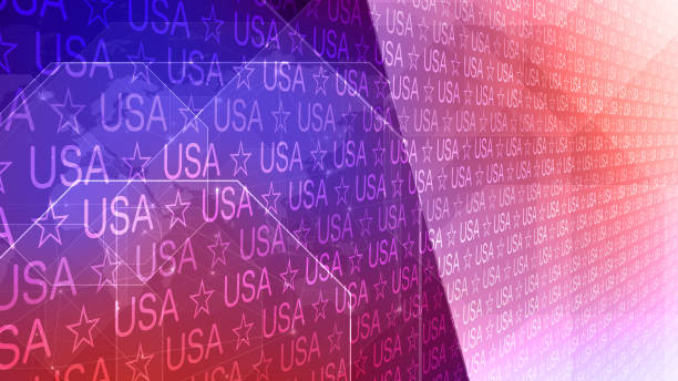 istock United states patriotic backdrop with modern creative layout showcasing usletters and stars 2085281703