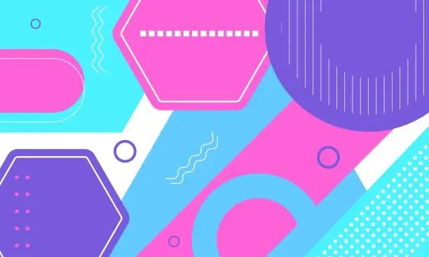 Vector illustration of Abstract Colorful Geometric Background