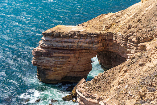 Natural Bridge - a rock formation in Kalbarri National Park, Western Australia.