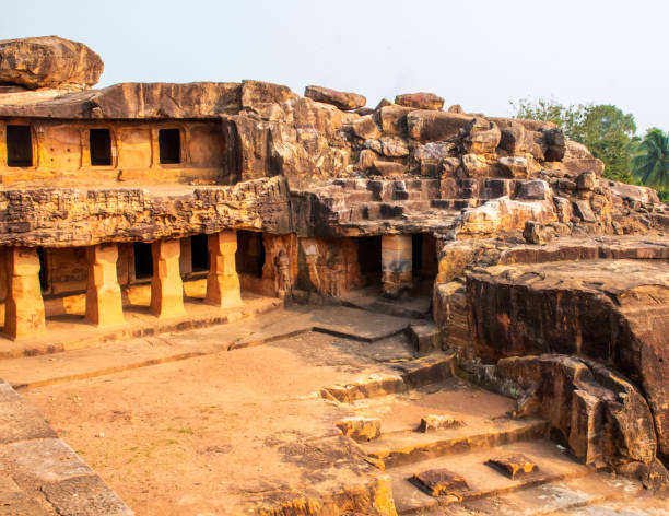 istock Famous Patalpuri cave at Udayagiri Jain cave complex 2085363722