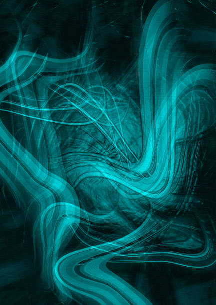 abstract blue watercolor background texture with some smooth lines in it