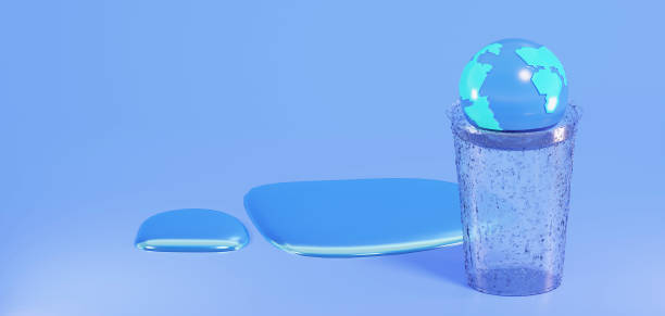 istock World Water Day Concept. Every Drop Matters. Saving water and world environmental protection concept- Environment day. 3d render. 2085426208