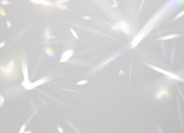 световое покрытие призмы, кристаллический бриллиант, радужный блеск - crystal bright diamond gem stock illustrations