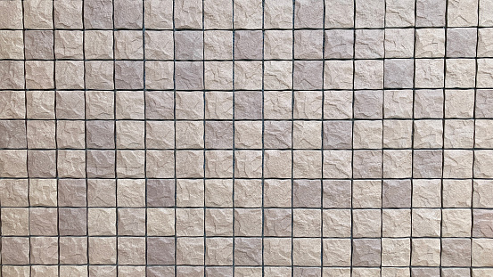Square Bumpy Texture Brown Square Tiles With Bumpy Surface Stock Photo - Download Image Now ...
