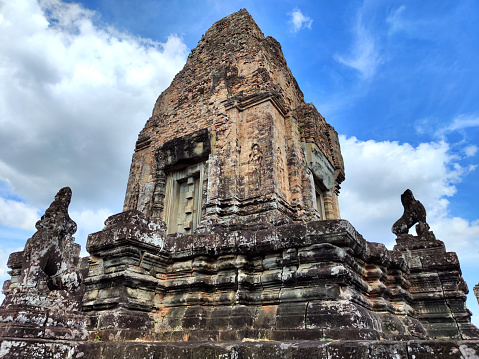 Central prasat at Pre Rup, a Hindu temple at Angkor, Cambodia, built as the state temple of Khmer king Rajendravarman.