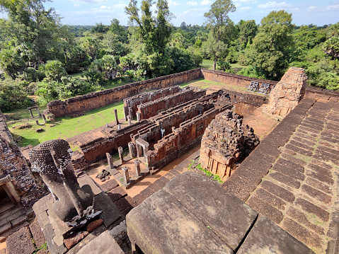 Baphuon Temple - 11th century Shiva temple built by Suryavarman I, built in classic Khmer temple mountain style at Siem Reap, Cambodia, Asia