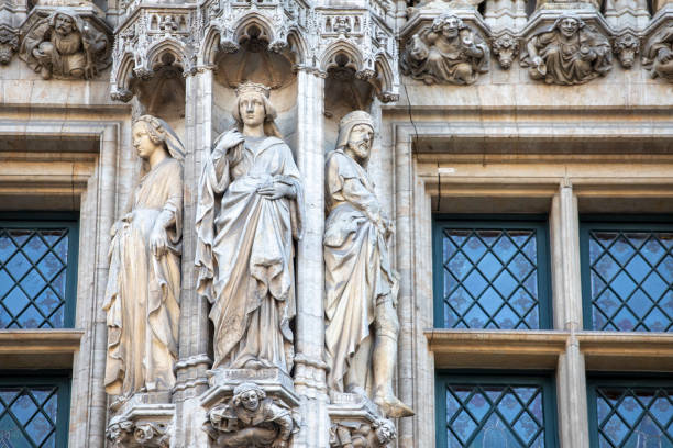 istock Ornate sculptures on Brussels Town Hall 2085497218
