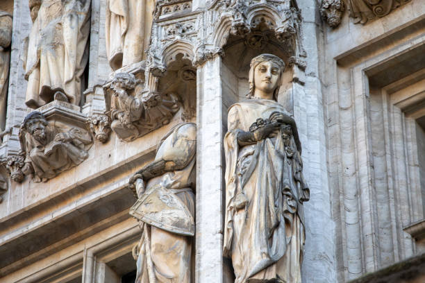 istock Ornate sculptures on Brussels Town Hall 2085498278
