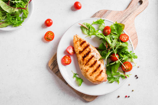 istock Healthy  lunch with grilled chicken 2085569230