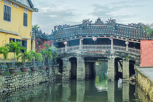 Beautiful Japanese Bridge in Hoi An. Vietnam.