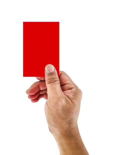 istock Hand holding and raising red card 2085614546