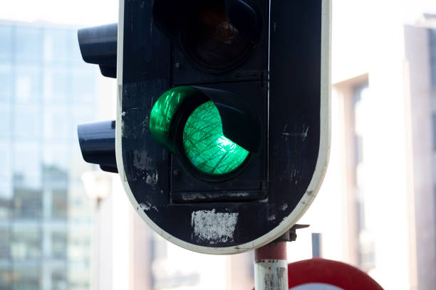 istock Close-up of a green traffic light 2085658765