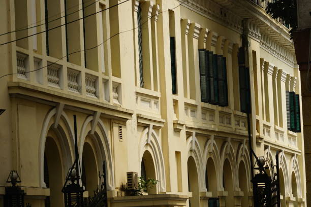 Row of old communal houses